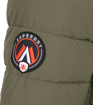 Superdry Fuji Puffer Jacket Olive Green