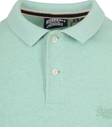 Superdry Piqué Polo Shirt Melange Light Green