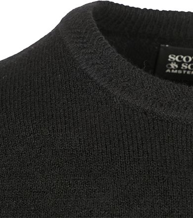 Scotch and Soda Myk Strikkegenser Svart