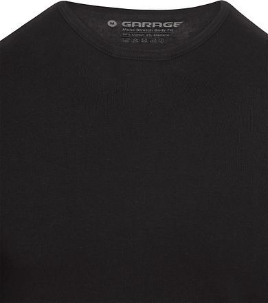 Garage Basic Langermet T-skjorte Stretch Svart