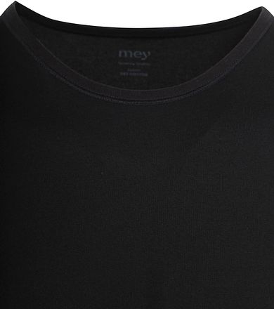 Mey Dry Cotton O-hals T-skjorte Svart