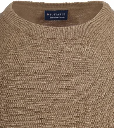Suitable Tröja Struktur Taupe