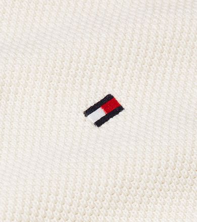 Tommy Hilfiger Strukturert Genser Off White