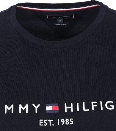 Tommy Hilfiger Logo T-shirt Mörkblå