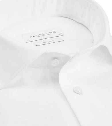 Profuomo Shirt Cutaway Dubbel Manchet Wit