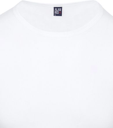 Alan Red Ottawa T-shirt Stretch Wit (3-Pack)