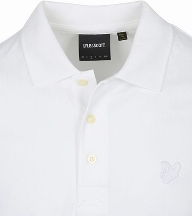 Lyle and Scott Tonal Eagle Polo White