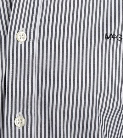 McGregor Skjorte Poplin stripet marineblå
