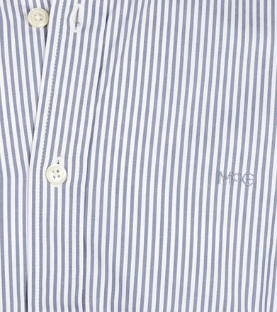 McGregor Skjorte Poplin stripet blå