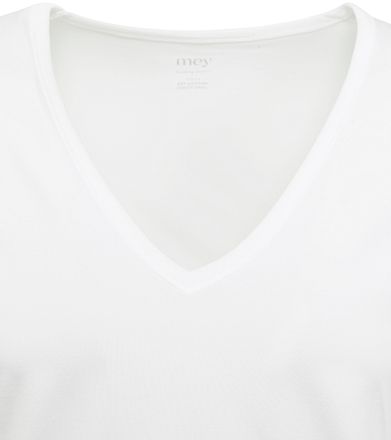 Mey Dry Cotton V-hals T-skjorte Hvit