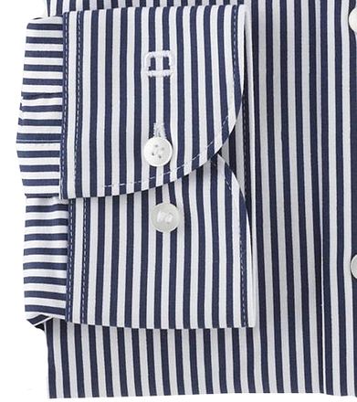 Olymp Nivå 5 24/7 Skjorte Stripe Marineblå
