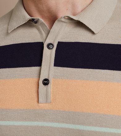 Polo de punto Vanguard beige