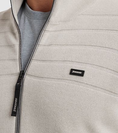 Vanguard Cardigan Cotton Modal Blend Beige