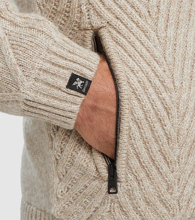 Vanguard Vest Wol Blend Ecru