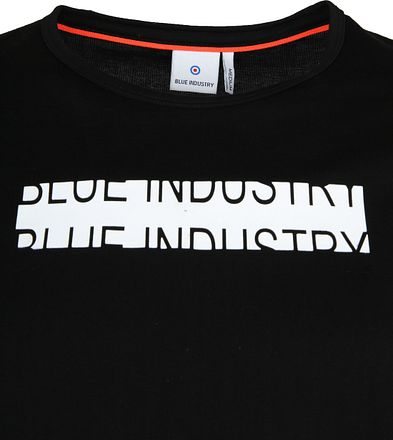 Blue Industry T-shirt med logotyp Svart