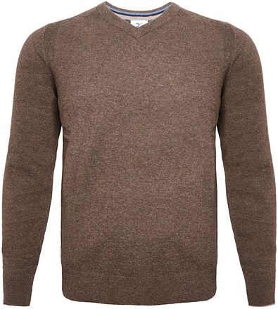 R2 Pullover aus Merinowolle in Taupe