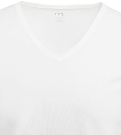Mey V-neck Dry Cotton T-shirt White 2-Pack