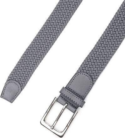 Suitable Braided Belt Dark Gray