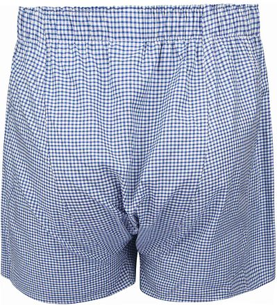 Steppin' Out Boksershorts Dobby Blå