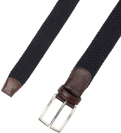 Profuomo Geflochtener Gürtel Navy