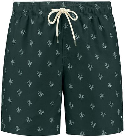 Shiwi Badshorts Mike Sketched Coral Mörkgrön