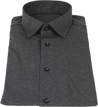 OLYMP Luxor Stretch Jersey Skjorte 24Seven Antrasitt