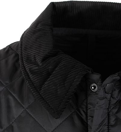Barbour Liddesdale quiltet jakke i svart