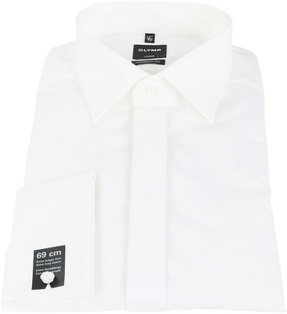 OLYMP Chemise de Mariage Luxor Manche 7 Blanc Cassé