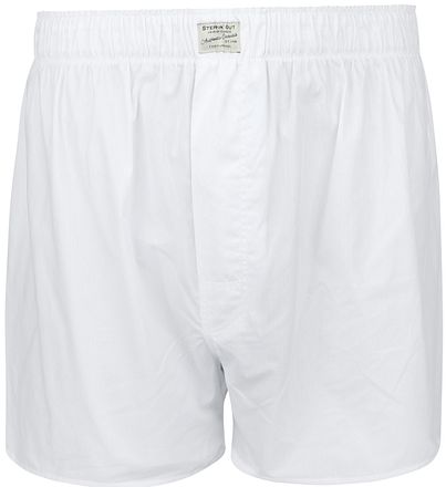 Steppin' Out boxershorts i poplin, hvid
