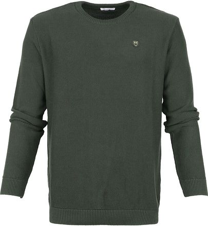 KnowledgeCotton Apparel Pull Field Vert Foncé