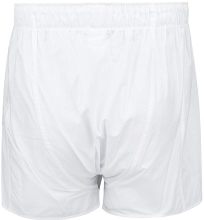 Steppin' Out Boxershort Solid Poplin White
