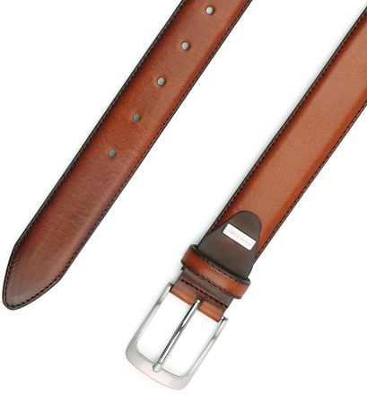 Profuomo Leather Belt Polosh Cognac