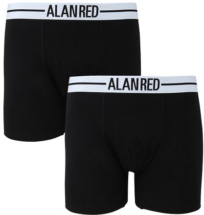 Alan Red Boxer Shorts Black 2-Pack