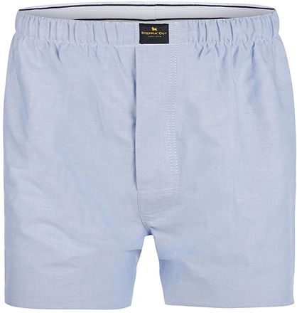 Steppin' Out boxershorts blå oxford