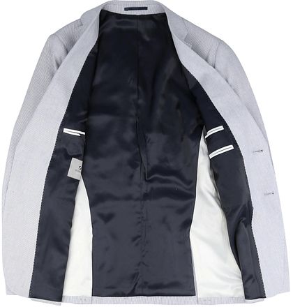 Suitable Blazer Lin Lyseblå