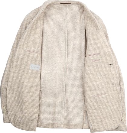 Suitable Strikket Matroskneppet Ufôret Beige