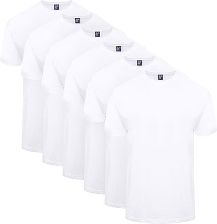 Alan Red Virginia T-shirt, vit (6-pack)