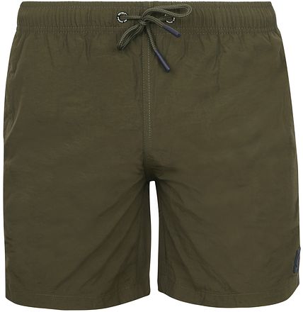 Suitable badeshorts ensfarget armégrønn