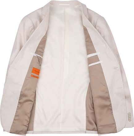 Suitable Blazer Leinen Panama Ecru