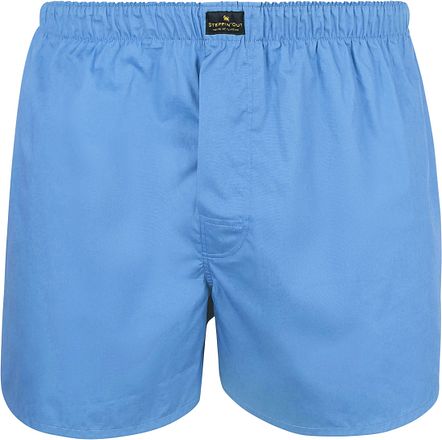 Steppin' Out Bokser Midtblå Poplin