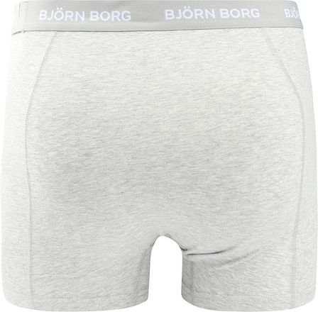 Björn Borg Bokser Bomull Stretch 5-Pakke Blå Grå