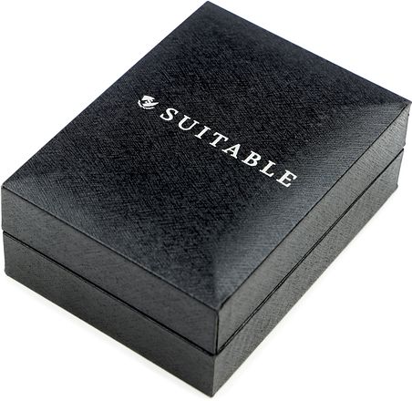 Manschettknappar Studs Runda Silver Svart