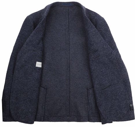 Suitable Strikket Blazer Uden Foring Marineblå