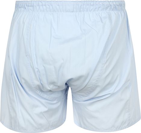 Steppin' Out Boxershorts Poplin Ensfarvet Lyseblå