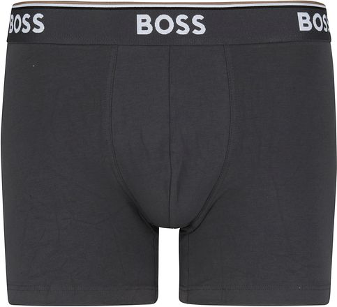 BOSS Boxershorts Power 3-pak blå og grå