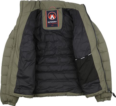 Superdry Fuji Pufferjas Olijfgroen