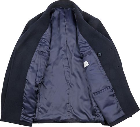 Suitable Caban Coat Wool Navy