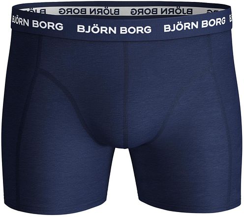 Björn Borg Bomullssträckboxers 3-pack Mörkblå