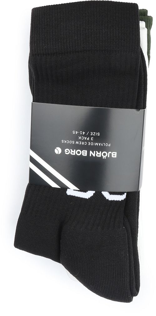 Bjorn Borg 3-Pack Core Crew Socken Mehrfarbig