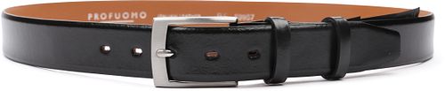 Profuomo Ceinture en Cuir Noir Product / Detail